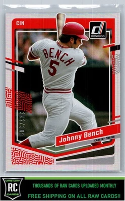 Donruss Career Stat Line #/389 Johnny Bench #175 Cincinnati Reds 2023 Foto 1 de 2