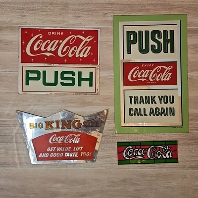 Vintage Coca-Cola Unused Decals For Glass 1950s - 1970s NOS - Image 1 of 4