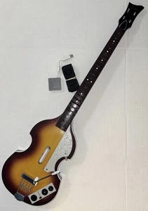 Beatles Rock Band Bass Guitar w/Dongle & Strap Hofner for Nintendo Wii READ - Picture 1 of 6