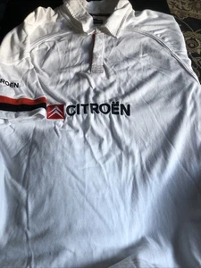 Citroen Racing Team Hemd Größe Herren XL 50inch weiß bestickt Polo. Sehr guter Zustand - Bild 1 von 8