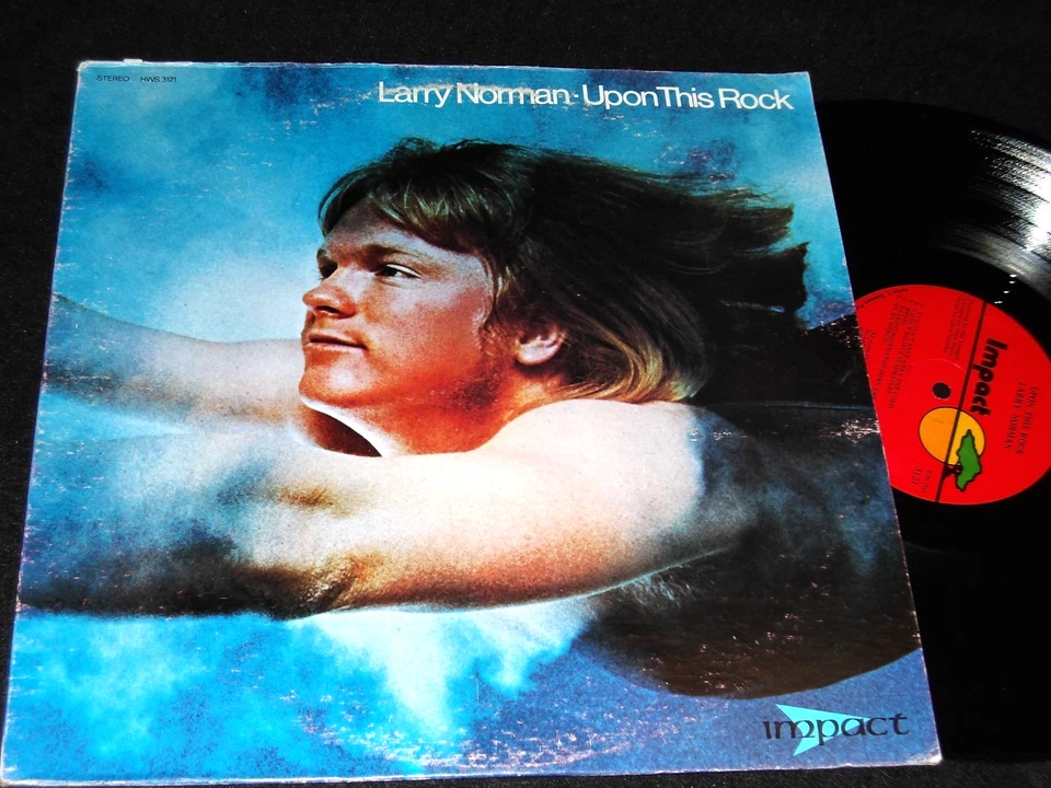 Legendary Christian Rock Lp LARRY NORMAN Upon This Rock IMPACT Label Release Foto 1 de 1
