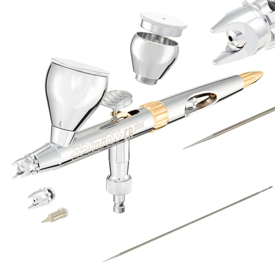 Pistola de aerógrafo Harder & Steenbeck 121232 Evolution 2024 Cr-Plus Solo 0 1/32 pulgadas Foto 1 de 4