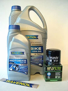 Ravenol Motobike 15W50 Öl + Ölfilter TRIUMPH Thunderbird 1600 1700 ab Bj 2009 - Bild 1 von 1