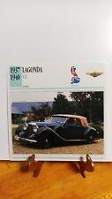 1978 Edito-Service, Automobile Card 1937 1940 LAGONDA V-12