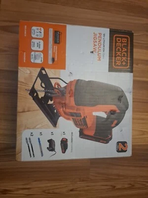 Black & Decker BDCJS18C13 18V Cordless Jigsaw 1x1.5Ah Battery Charger & 3 Blades - Image 1 of 4