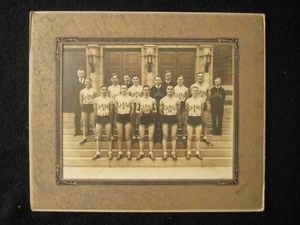 1935 Mt. Pleasant PA High School Ramsay Basketball Team Silver Gel Kough Photo - Picture 1 of 5