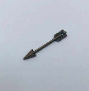 10 dijes de flecha pequeños para artesanía colgante de metal tono bronce de 1,2" pulgadas - Imagen 1 de 1