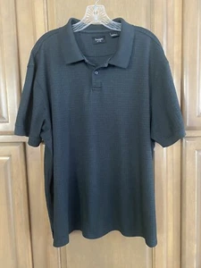 Polo nera uomo HAGGAR ~ taglia XL ~ maniche corte - Foto 1 di 8