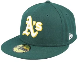 Oakland Athletics A's New Era Road Authentic On-Field 59FIFTY Fitted Hat - Picture 1 of 7