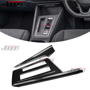 Carbon Gear Shifter Console Cover Trim For VW Golf 8 MK8 GTD GTI Golf R 2022-25 - Picture 1 of 10