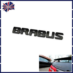 New AMG High Quality Gloss Black Brabus Emblem Rear Boot Badge For Benz Models