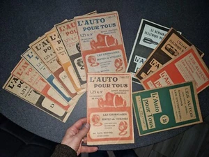 mécanique automobile 1921-1923 " L'AUTO POUR TOUS  "12 numéros - Picture 1 of 15