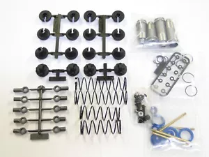 **NEW ASSOCIATED T6.4 Shocks Set GRAY / WHITE Springs SC6.4 ACJ - Picture 1 of 3