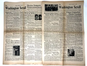 Two Washington Scroll High School Newspaper Homecoming 1955 Milwaukee Wisconsin - Picture 1 of 22