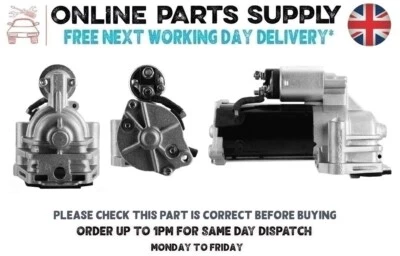 Starter Motor For JAGUAR X TYPE 2.0D 2.2D Diesel X400 2003 to 2010 New - Image 1 of 4