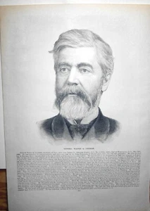 CIVIL WAR PORTRAIT; GENERAL WALTER Q GRESHAM; Secretary of State   1890,s - Picture 1 of 1