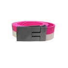 Ladies Silicone Two Tone Belt With Buckle Cut To Length In Presentation Box Golf