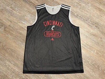 Adidas Cincinnati Bearcats Lined Mesh Practice Jersey Logo Large Basketball 2013 - Image 1 of 4