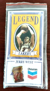 Vintage Lakers Legend JERRY WEST Pin 1992 Chevron Exclusive Pre-owned - Picture 1 of 6