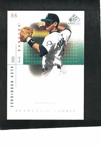 ALEX RODRIGUEZ MARINERS SLUGGER 2001 SP GAME USED AUTHENTIC FABRIC WHITE JERSEY - Bild 1 von 2