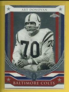 Art Donovan 2008 Topps Chrome Honor Roll Insert Card Baltimore Colts NFL HOF - Bild 1 von 3