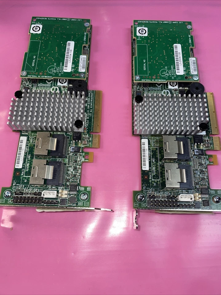 Lot of 2 LSI L3-25121-74B 6GB/s RAID CONTROLLER CARD - Image 1 of 3