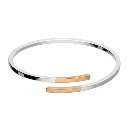 VALENTINO Bracciale Crossover Punte Placcate Oro Rosa 18ct Punzonato Made In British Nuovo