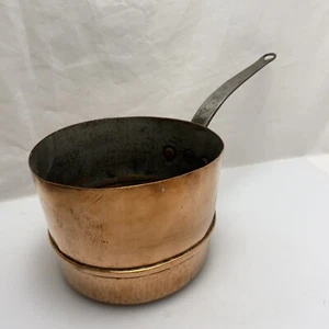 Kupferpfanne Ø 17,5Cm Höhe Ca 13Cm mit Stiele - Bild 1 von 12