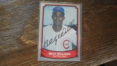 1989 PACIFIC BILLY WILLIAMS   AUTOGRAPHED BASEBALL CARD - Image 1 of 2