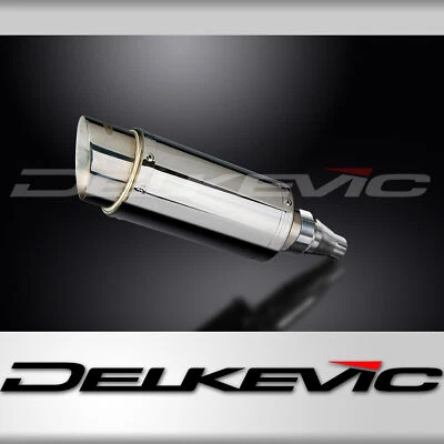 Kit de silenciador de escape redondo de acero inoxidable de 8" sin cordones Kymco Downtown 300i 2011-2016 Foto 1 de 4