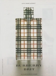  Publicité papier - advertising paper -  Brit de Burberry - Imagen 1 de 1