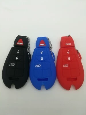 3*Fob Key Cover for 2014 2015 2016 DODGE DART CHALLENGER CHARGER MAGNUM CHRYSLER - Image 1 of 4