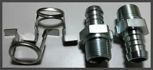 H14089 Band It Tri-Lokt Schlauchnippel 1" NPT x 1" Schlauch Kohlenstoffstahl 2 Stück - Bild 1 von 7