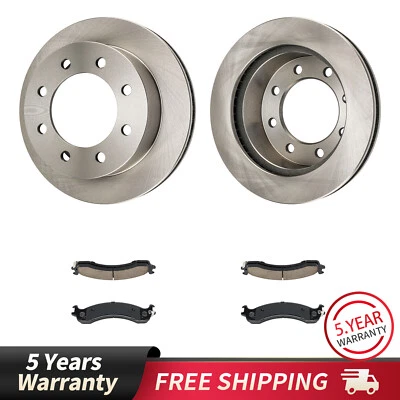 Rotores de disco delanteros 326,7 mm + pastilla de freno para Dodge Ram 2500 2000-2002 Ram 3500 Foto 1 de 4