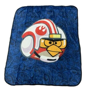 New Angry Birds Star Wars Plush Throw Blanket 50" x 60" Cozy and Soft - Picture 1 of 2
