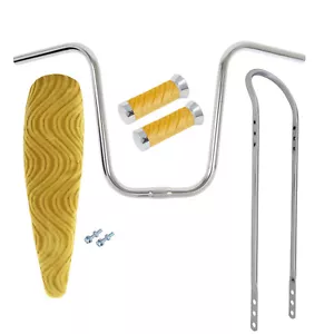 20" LOWRIDER VELOUR GOLD BANANA SITZ MIT GRIFFEN, SISSYBAR & LENKER - Bild 1 von 1