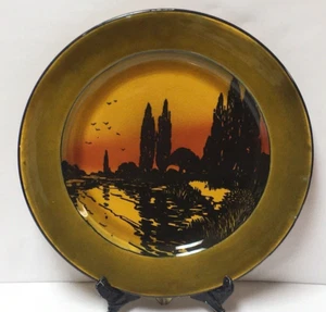 Royal Doulton Poplars at Sunset Dinner Plate 10 3/8" inch D3416 5 VGC!  - Picture 1 of 12