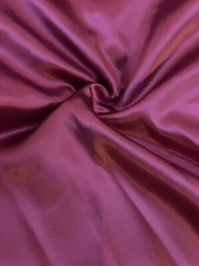 (3.75) MULBERRY RASPBERRY SATIN FABRIC 3.75 Yards 60” - Picture 1 of 1