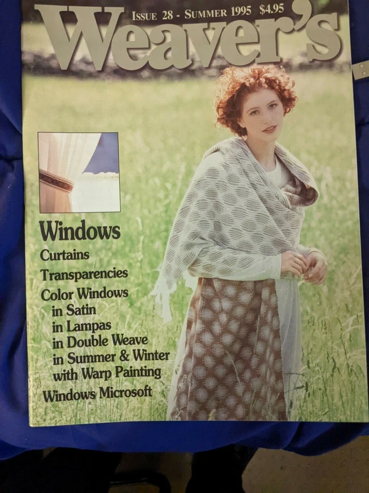 Rivista Weaver's 28 FINESTRE! Lampade Trasparenze S/W Doppia Trama Satinata - Immagine 1 di 1