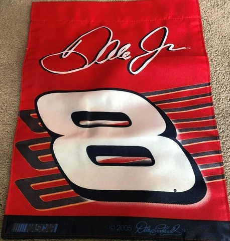 Dale Earnhardt Jr # 8 BUDWEISER DOUBLE SIDED 13 x 18 GARDEN FLAG ! FREE SHIPPING Cover