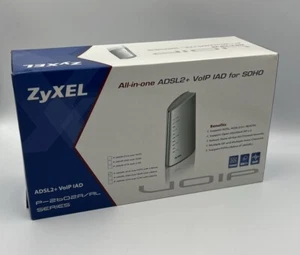 All in One ADSL 2+ VoIP IAD over POTS Modem ZyXEL  P-2602H-D1A Wireless New - Afbeelding 1 van 4