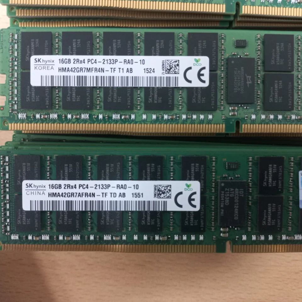 SK Hynix 16GB 2Rx4 PC4-2133P-RA0-11 2133MHz HMA42GR7AFR4N-TF Server RAM ECC Reg - Image 1 of 2