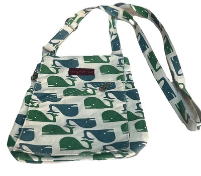 Bolso Bandolera Bungalow 360 Pequeño Natural Ballena Paz Algodón Lona Foto 1 de 4
