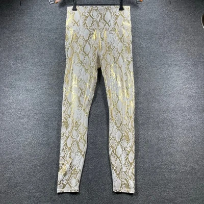 Fabletics High Waisted UltraLuxe Leggings Women's M Copper Foil Snake Workout - Image 1 of 4