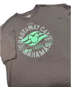 T-shirt Disney Cruise Line Castaway Cay Bahamas XXL gris Mickey - Photo 1/5