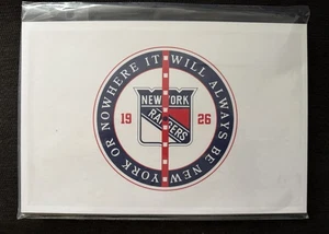 Tarjeta de arte NY RANGERS NEW YORK OR NOWHERE IMPRESIÓN MSG NYON 1926 #402/500 - Imagen 1 de 4