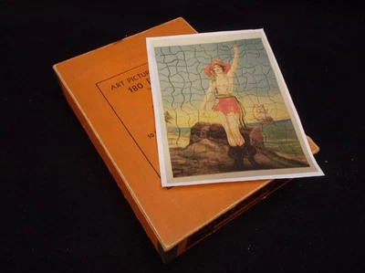 Art Picture Puzzle A Pirate's Sweetheart Complete USA Original Box Early TUCO - Image 1 of 4