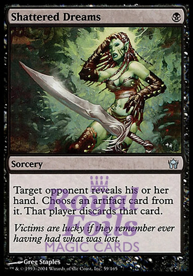 Shattered Dreams 1x FOIL 5DN MTG Fifth Dawn Uncommon MINT black - Image 1 of 1
