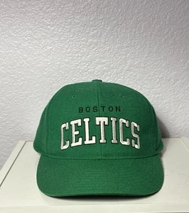 Vintage Starter Boston Celtics Arch Hat Snapback 100% Wool Green - Picture 1 of 7
