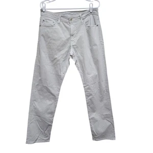 AG Adriano Goldschmied Pantalone Uomo 32 Grigio Chiaro Cotone Elasticizzato Twill - Foto 1 di 9